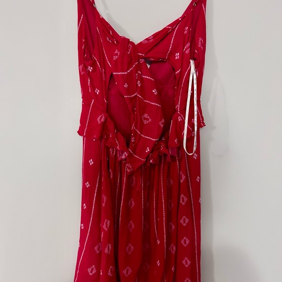 Salty Lemon Mini Red Dress - Size Large - Excellent Condition - Picture 2 of 6